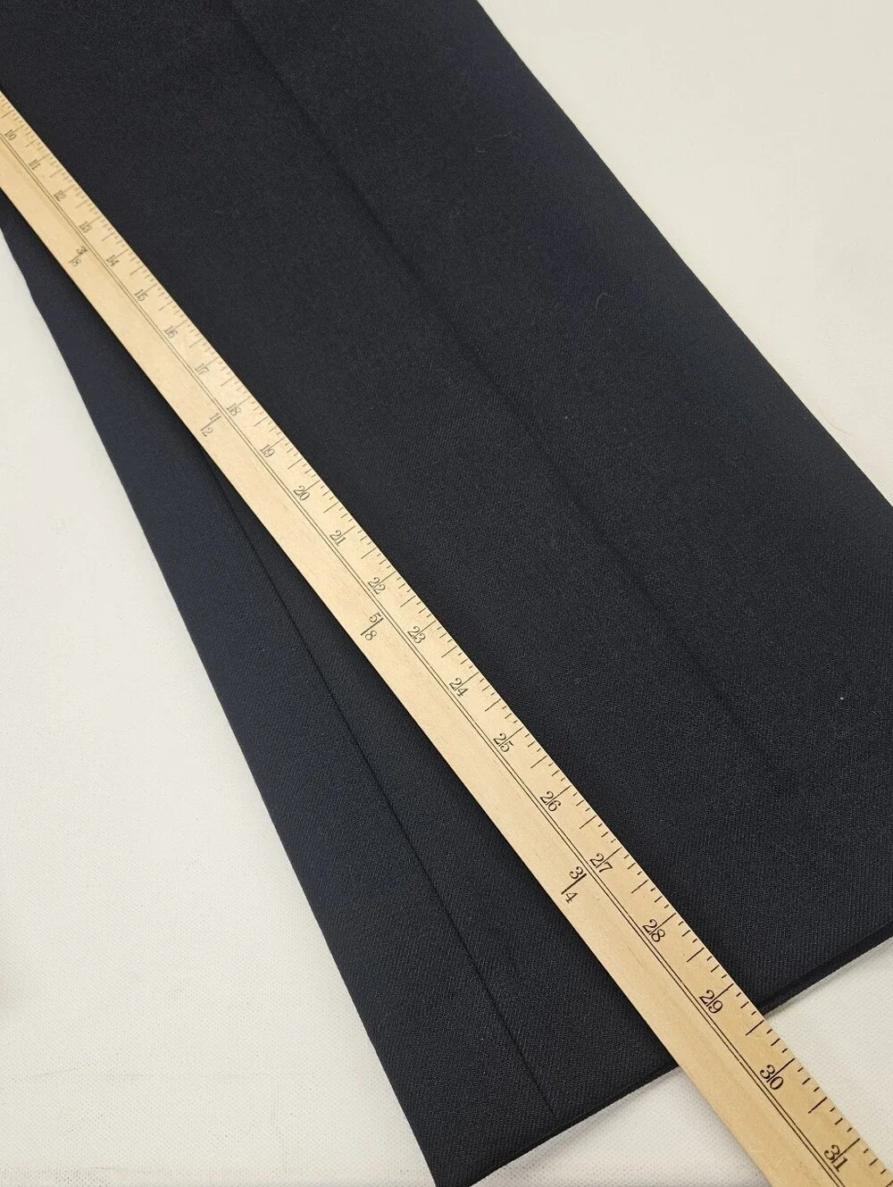 Sezane Damon Trousers Womens 34 (US Sz 2)Navy Blue Wide Leg High Waisted Pleats - Picture 7 of 11